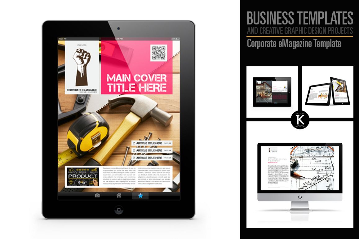 Corporate eMagazine Template example image 1