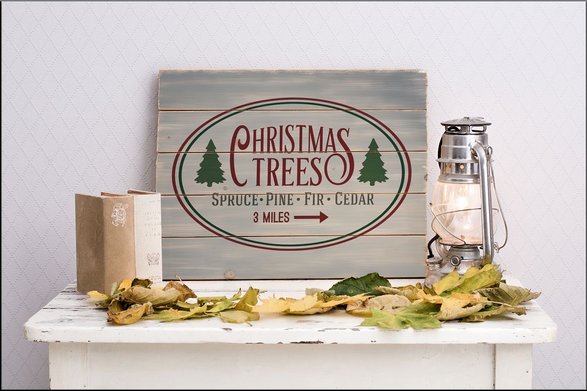 Christmas Trees SVG example image 1