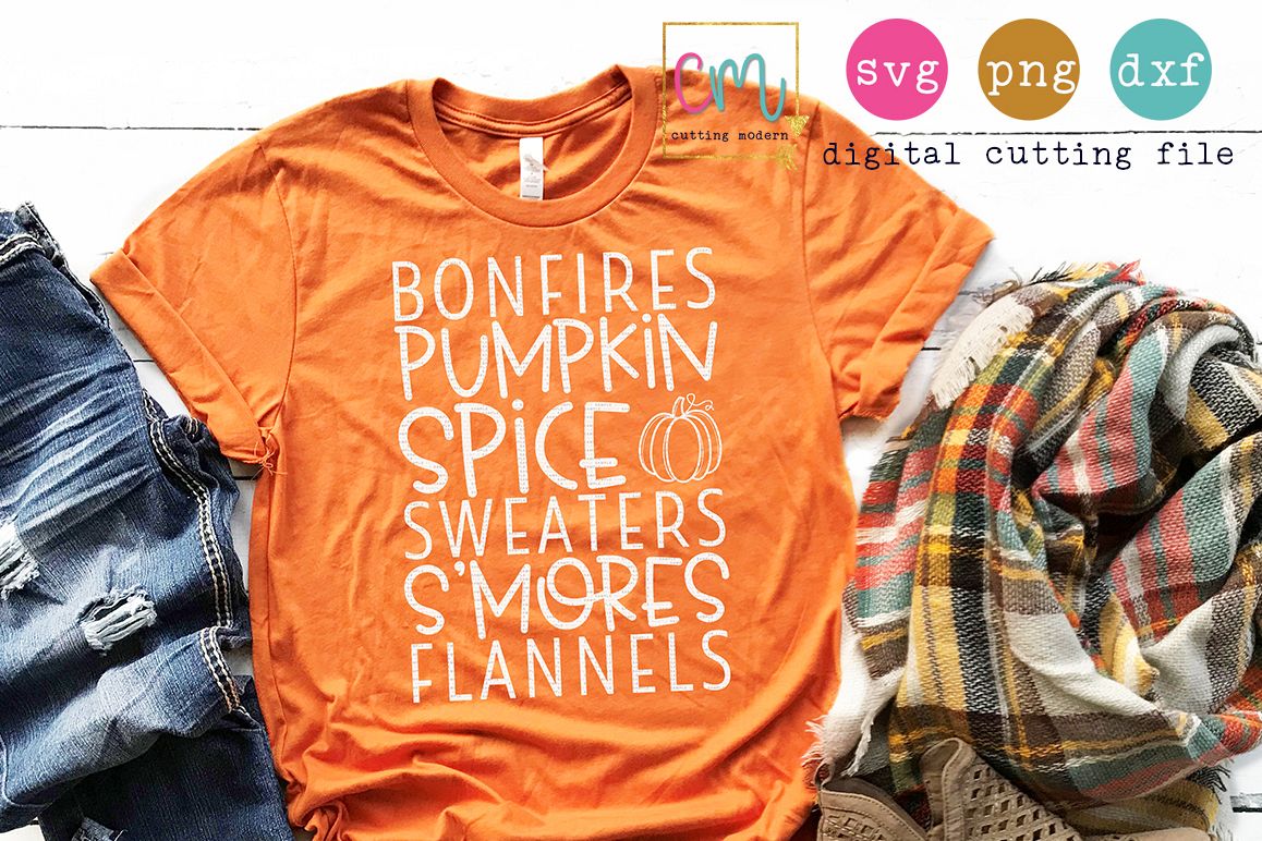 Bonfires Pumpkin Spice Sweaters S'mores Flannels example image 1