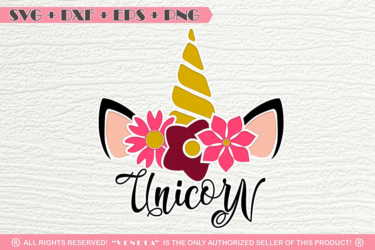 Download Unicorn Horn Flowers Quotes Svg Dxf Eps Cutting File