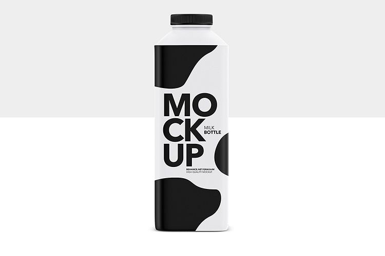 Milk Bottle - Matte - Mockup example image 1