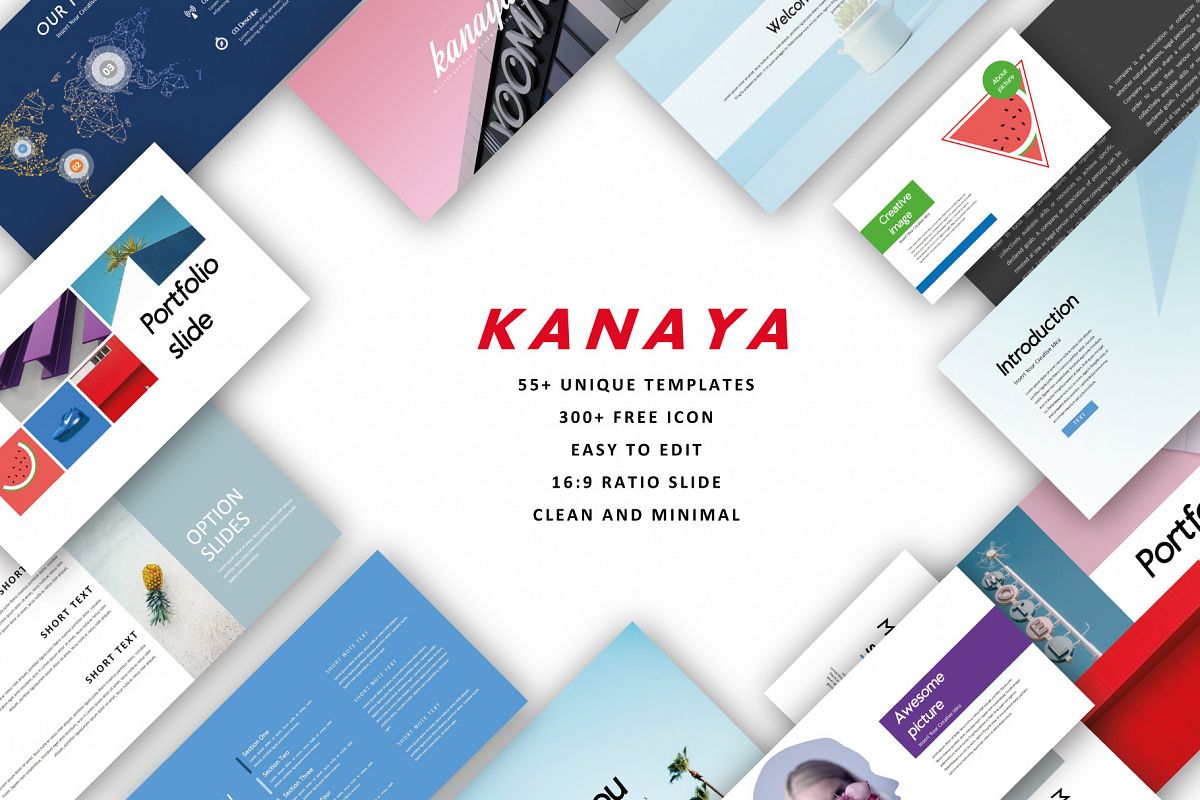 Kanaya Pastel Keynote Templates example image 1