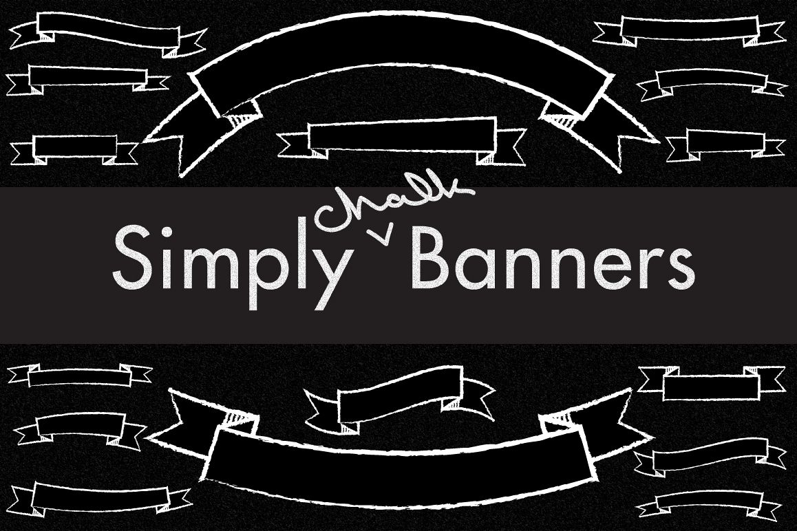 112 Chalkboard Banners example image 1