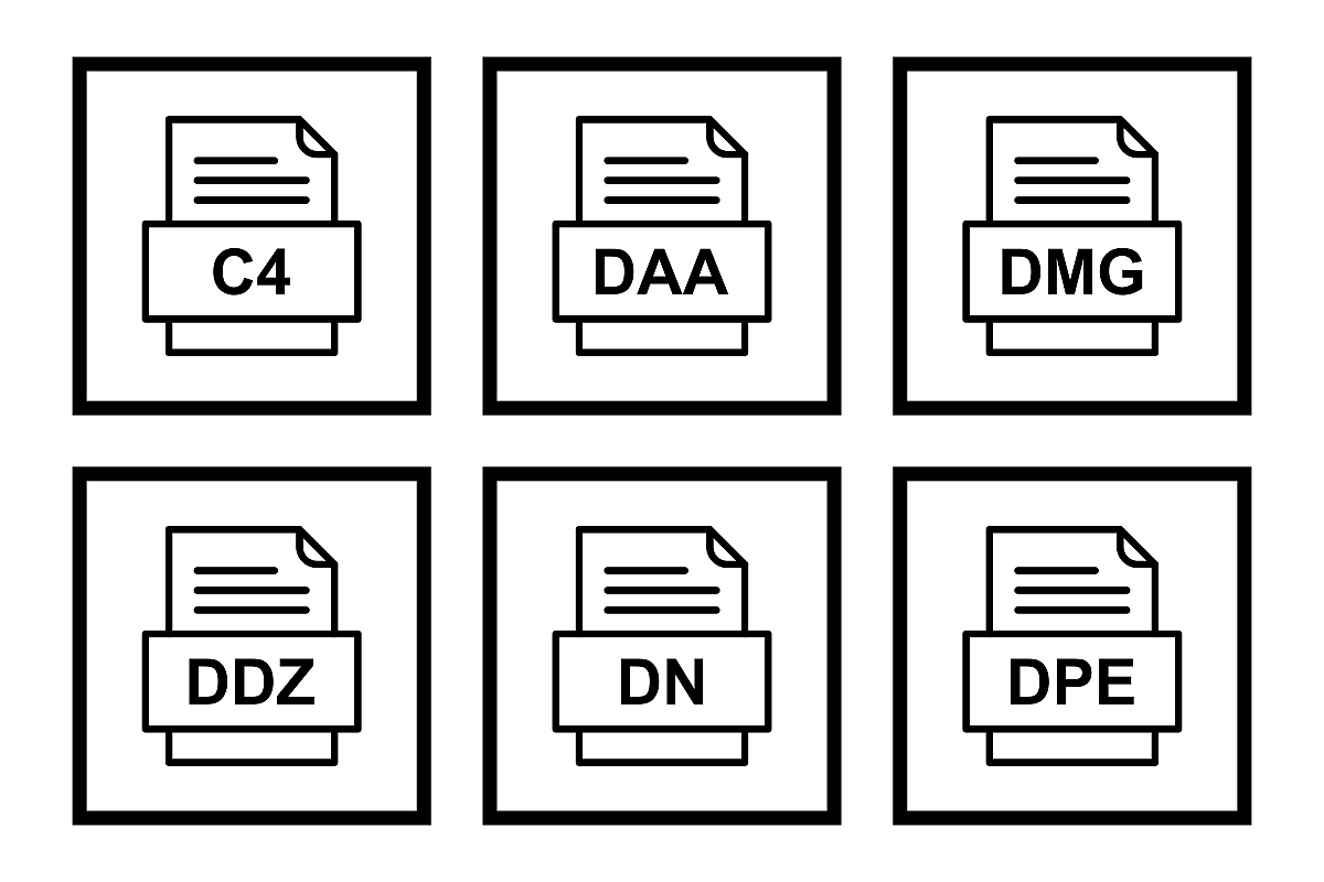 Set Of File Formats Icons example image 1