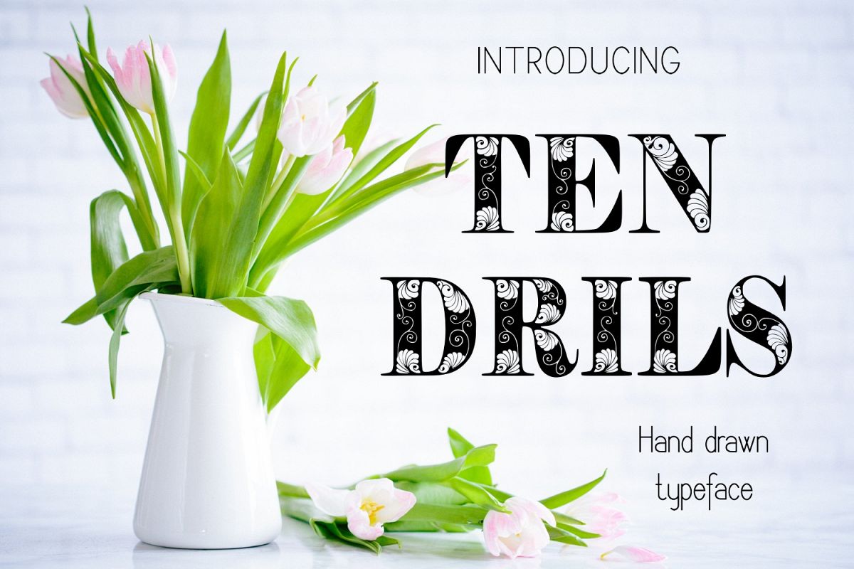 Tendrils font example image 1