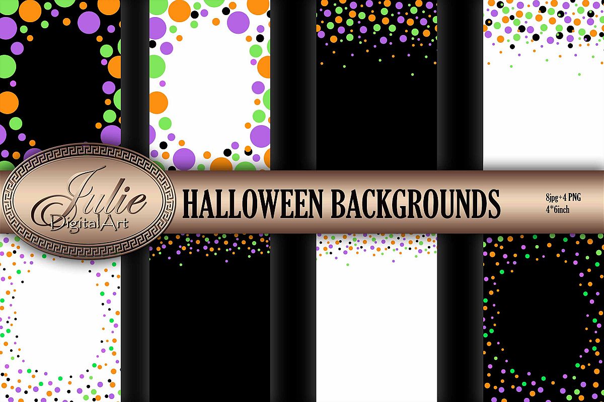Confetti digital Black white digital paper 4 x 6 example image 1