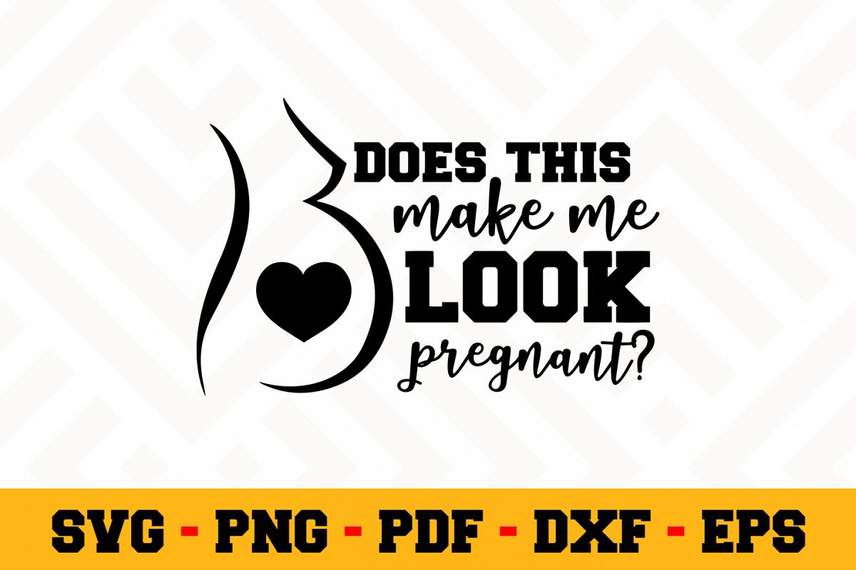 Pregnant SVG Design n546 | Pregnant SVG Cut File example image 1