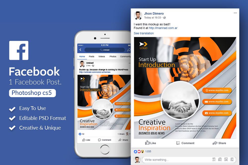 Business Facebook Post Banner example image 1