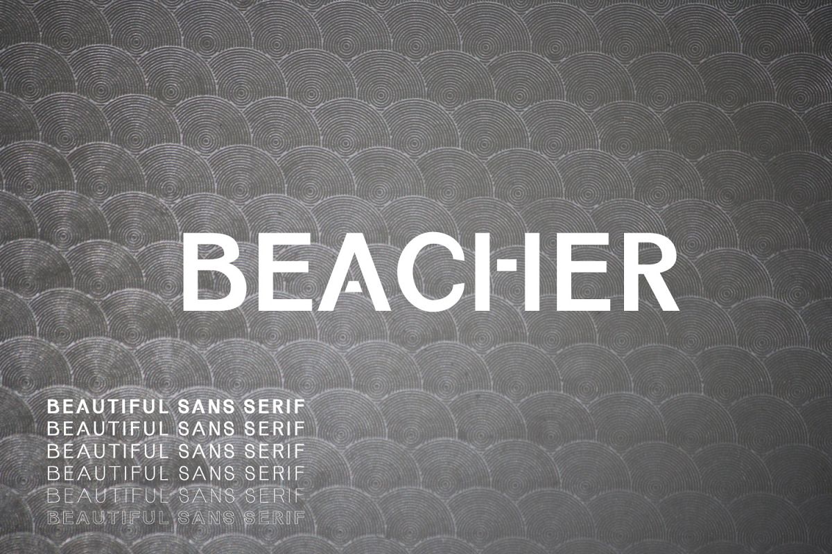 Beacher Sans Serif Typeface example image 1