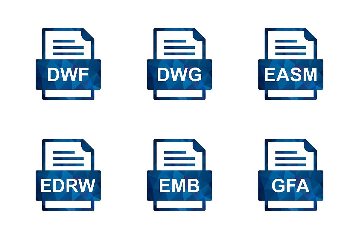 Set Of File Formats Icons example image 1