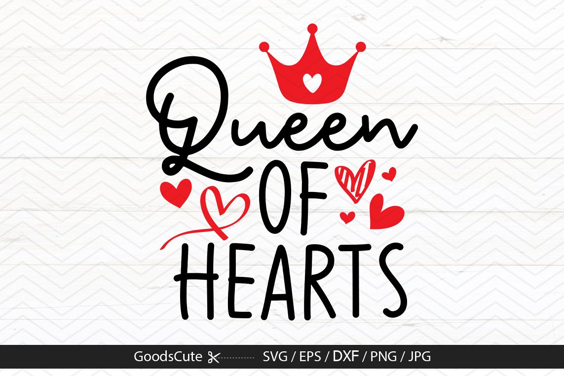 Download Queen of Hearts - SVG DXF JPG PNG EPS