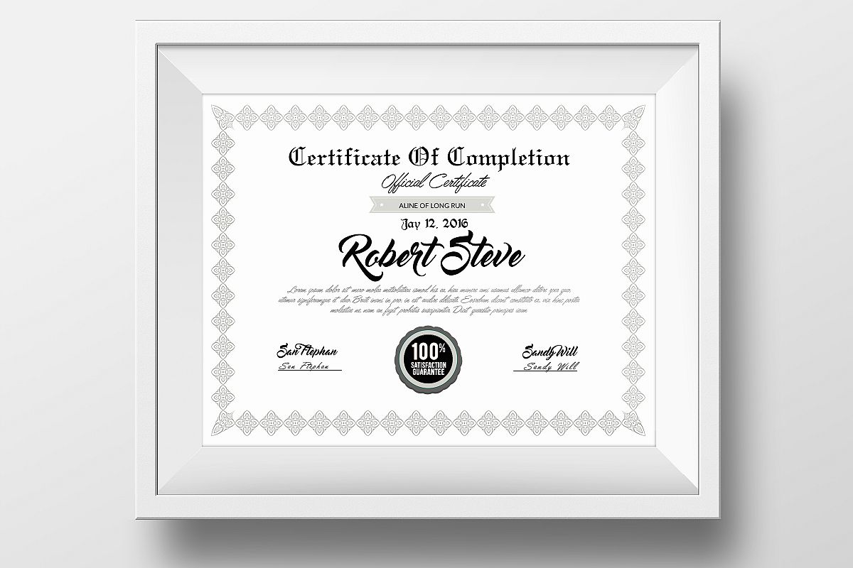 Student Certificated & Diplomas Print Templates example image 1