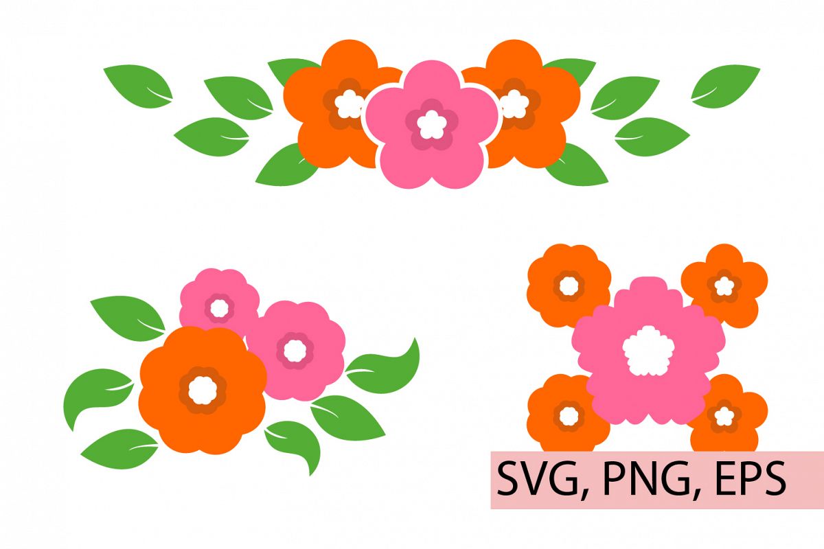 Flowers, Florals, Flowers Bouquets, Svg files example image 1