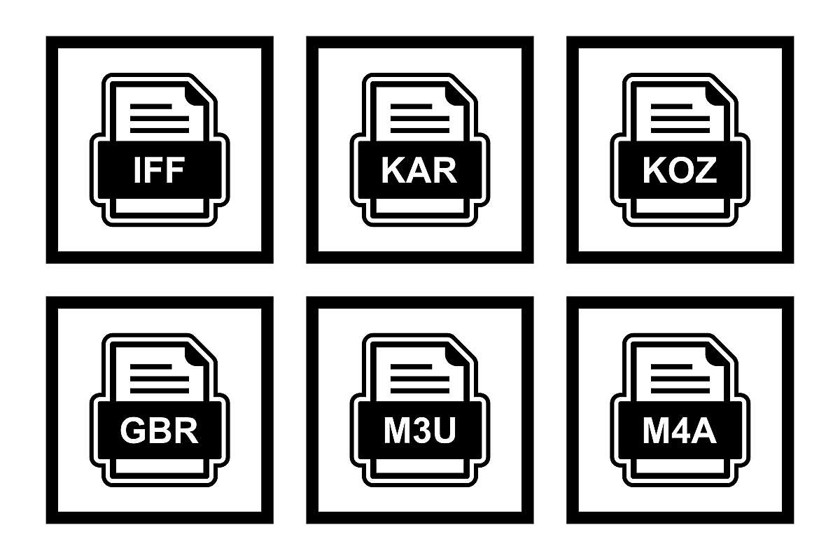 Set Of File Formats Icons example image 1