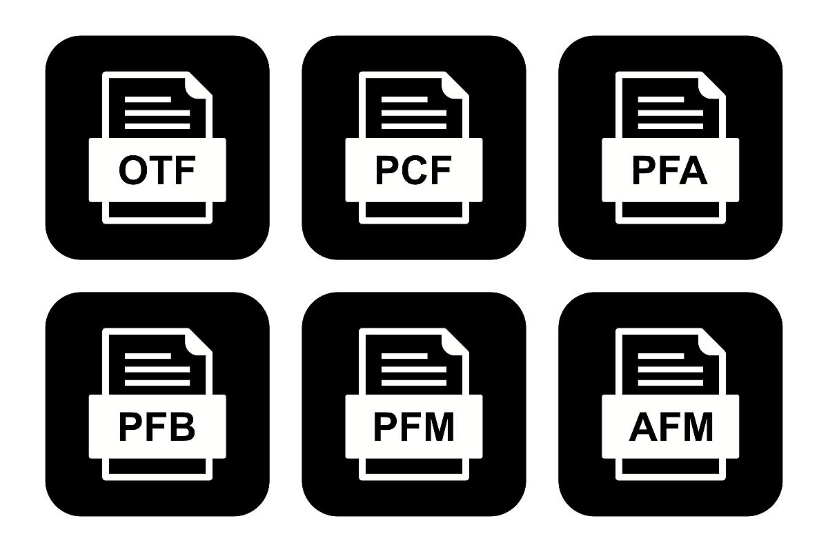 Set Of File Formats Icons example image 1