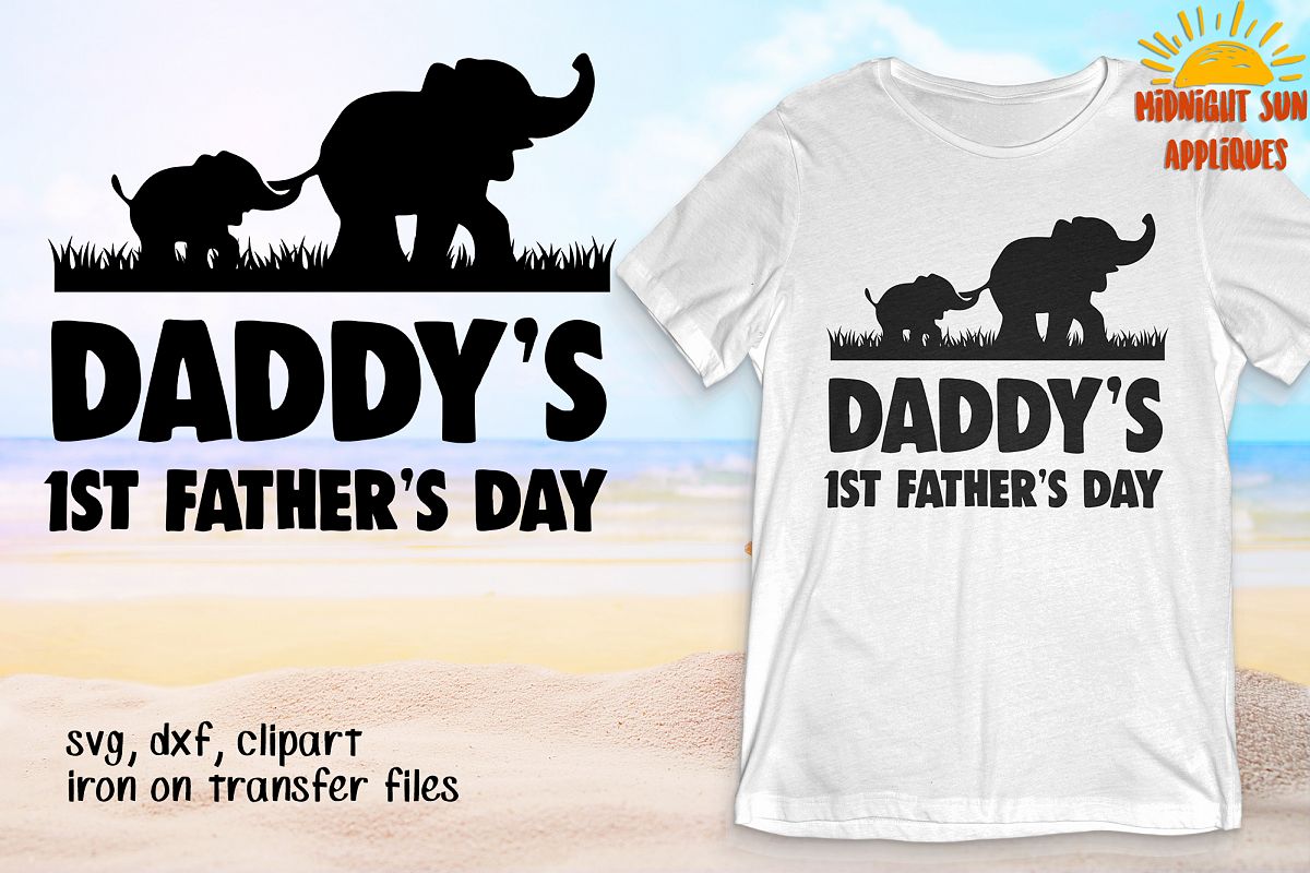 Download Daddy's 1st Father's Day SVG, First Father's Day svg, clipart file, gift for father, iron on ...