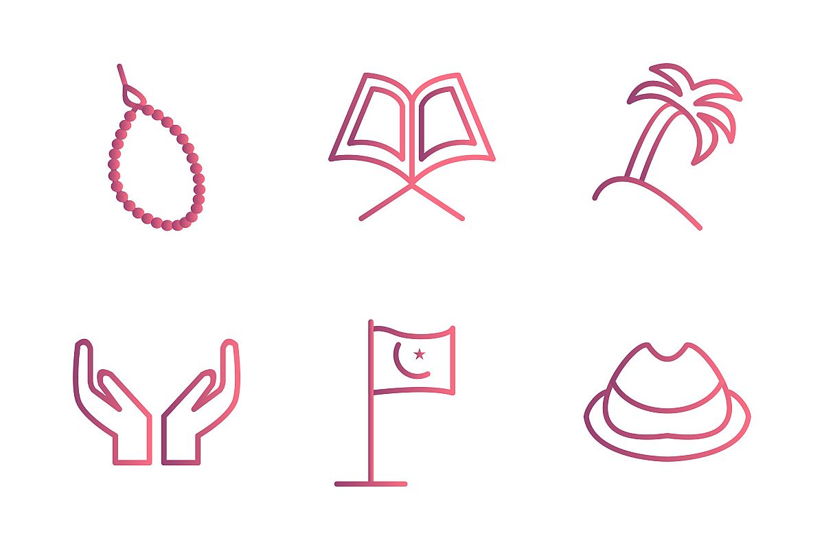 Set Of Ramadan Icons example image 1