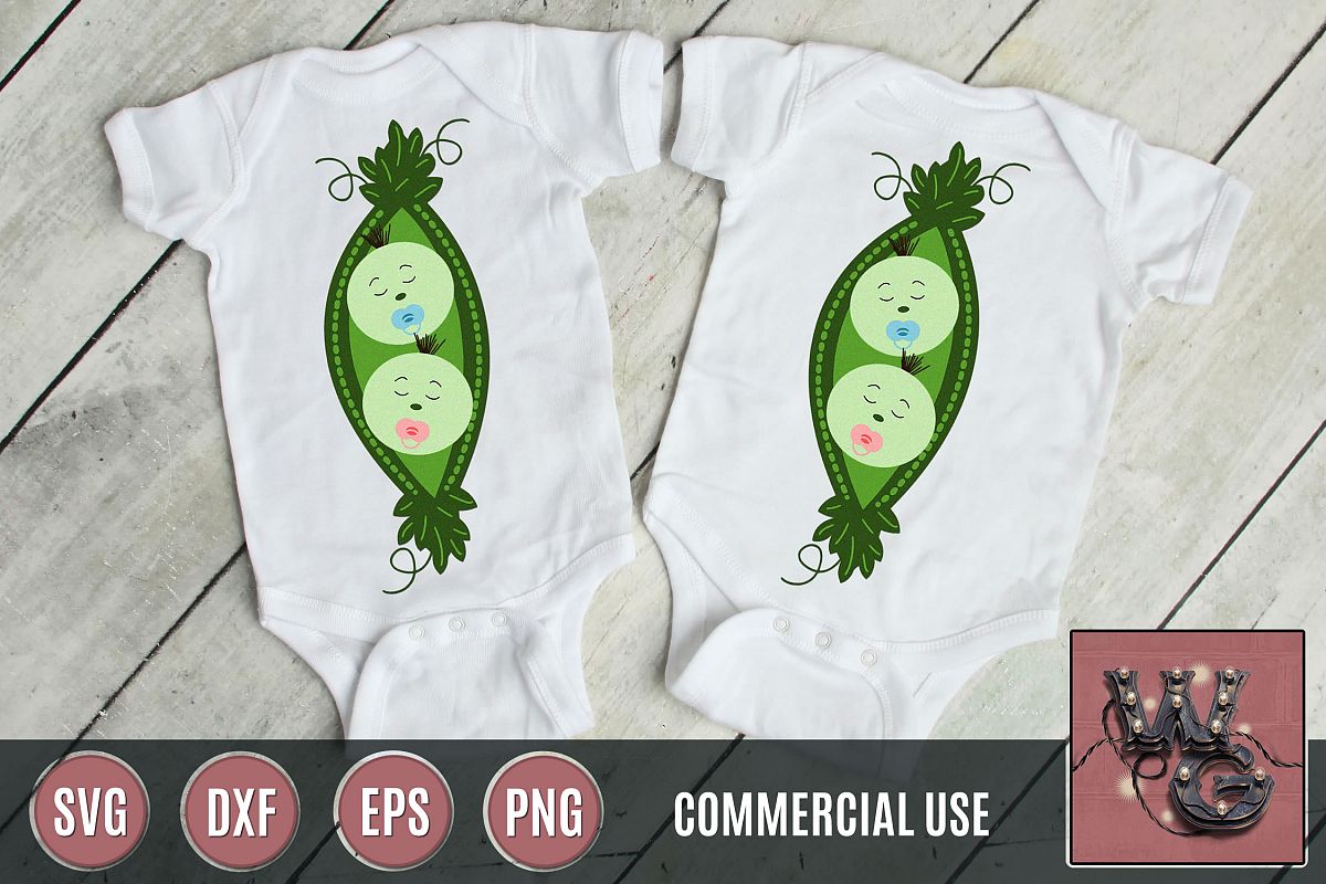 Peas In A Pod SVG DXF PNG EPS Comm (220031) | SVGs ...