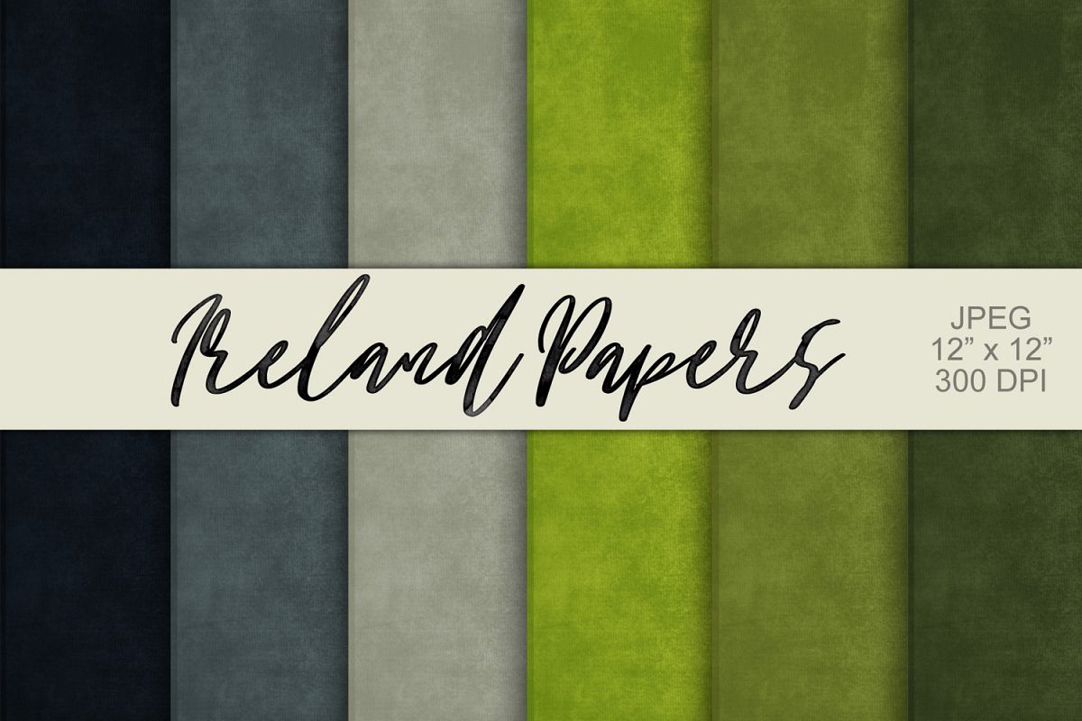 Digital Paper Textured Backgrounds - Ireland example image 1