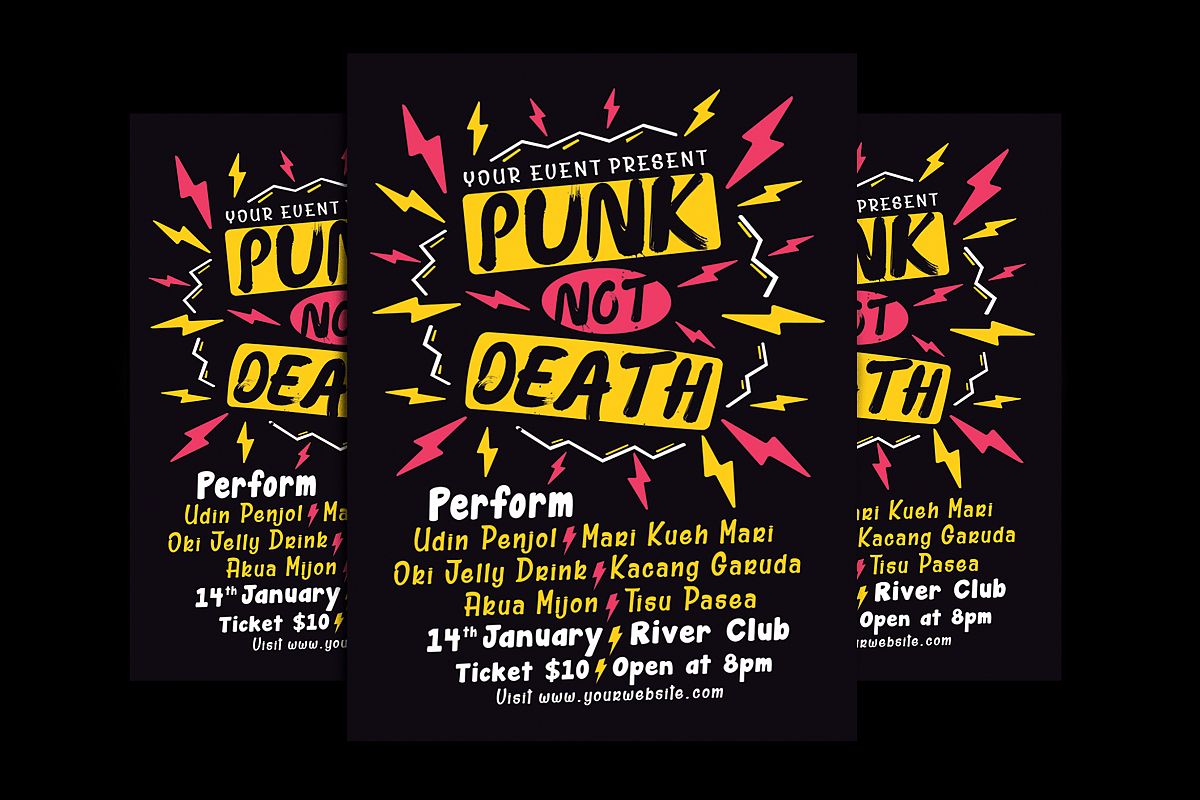 Punk Music Event Flyer example image 1