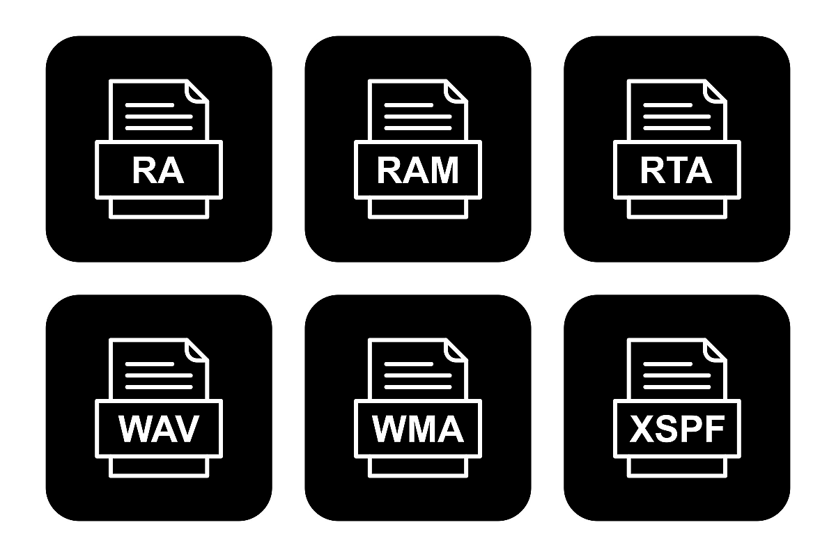 Set Of File Formats Icons example image 1