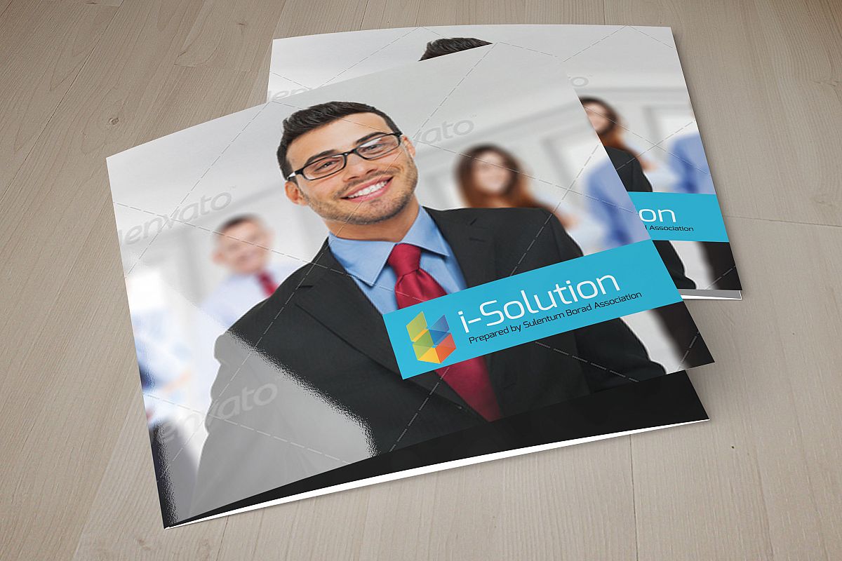 Business Management Square Trifold Brochure example image 1