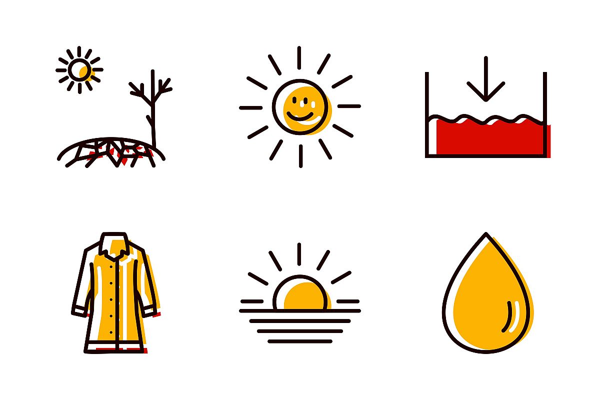 Set Of Weather And Season Icons example image 1