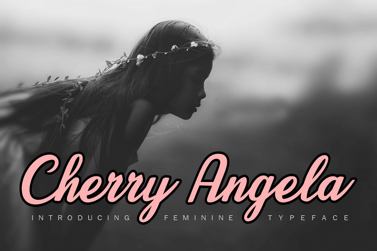 Cherry Angela Script example image 1
