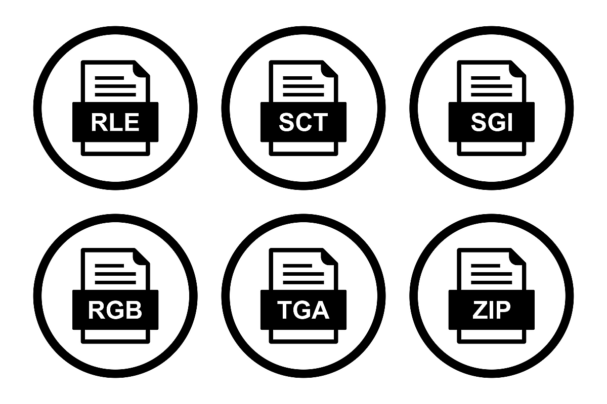 Set Of File Formats Icons example image 1