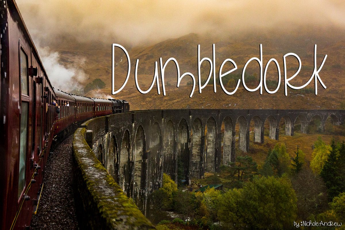 Dumbledork - A dorky font example image 1