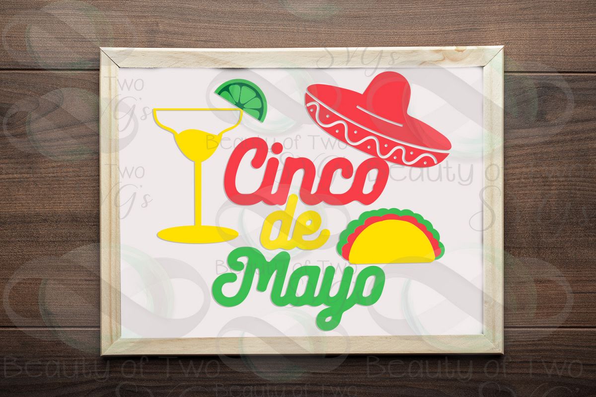 Cinco de Mayo svg & png, Taco svg, Margarita svg example image 1