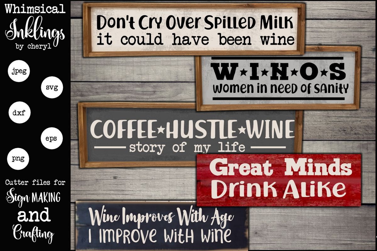 Wine Improves With Age SVG Set example image 1