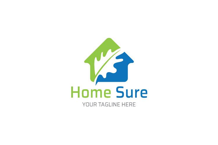 Leaf Shape in House Logo example image 1