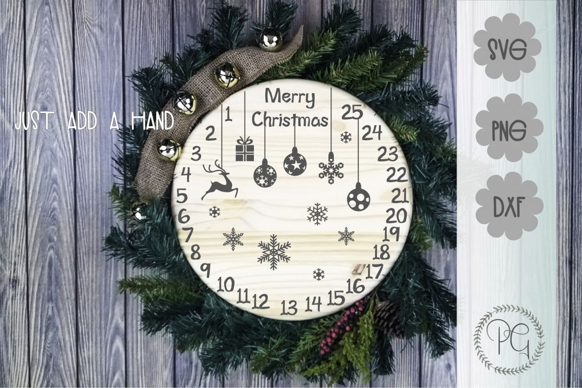 Christmas Countdown SVG PNG JPG DXF example image 1