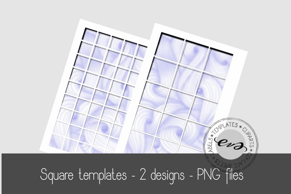 Digital square sheet templates example image 1