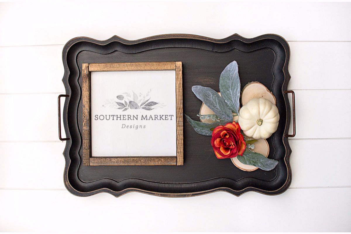 Fall Wood Framed Sign 10x10 Mock Up Photo Stock Photography example image 1