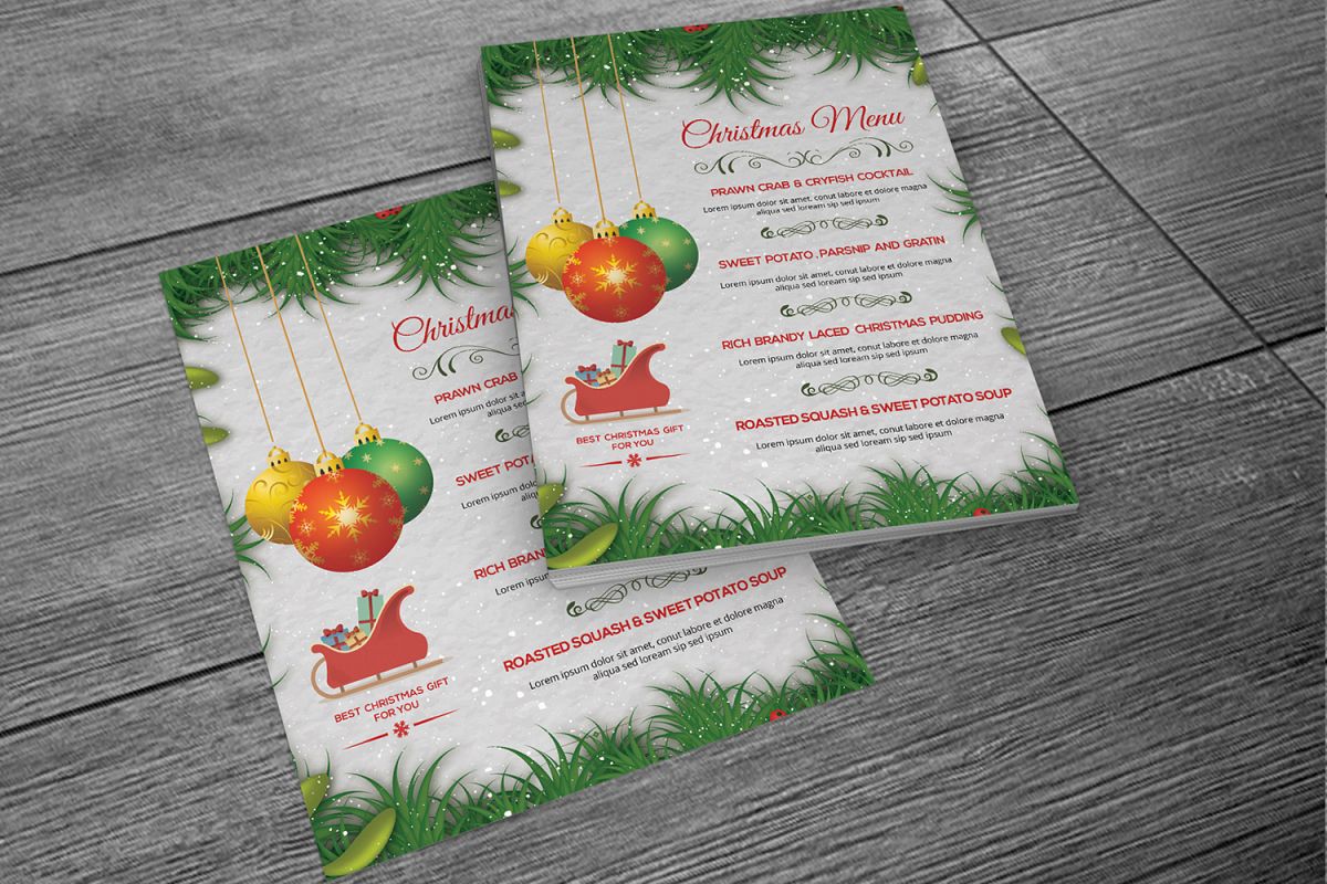 Christmas Party Menu example image 1