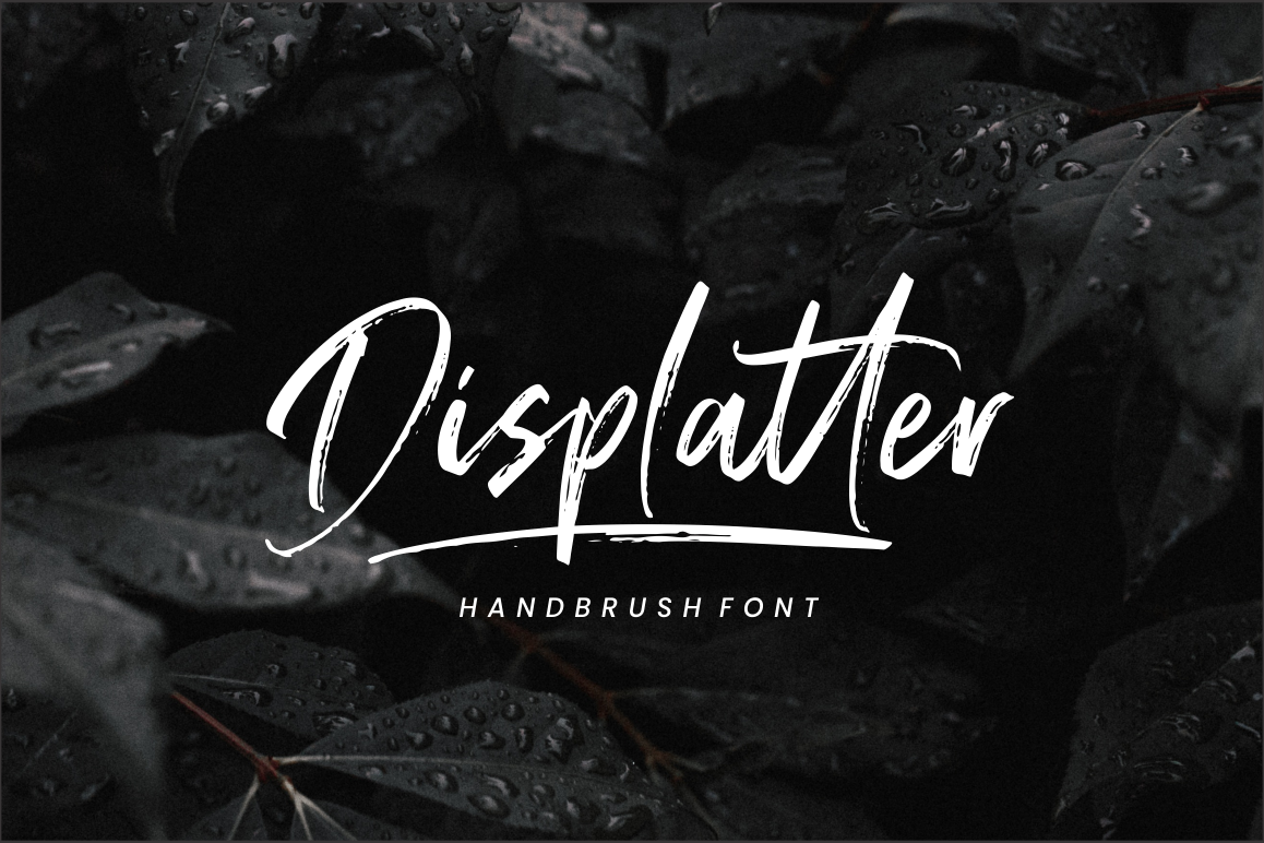 Displatter - Handbrush Font example image 1