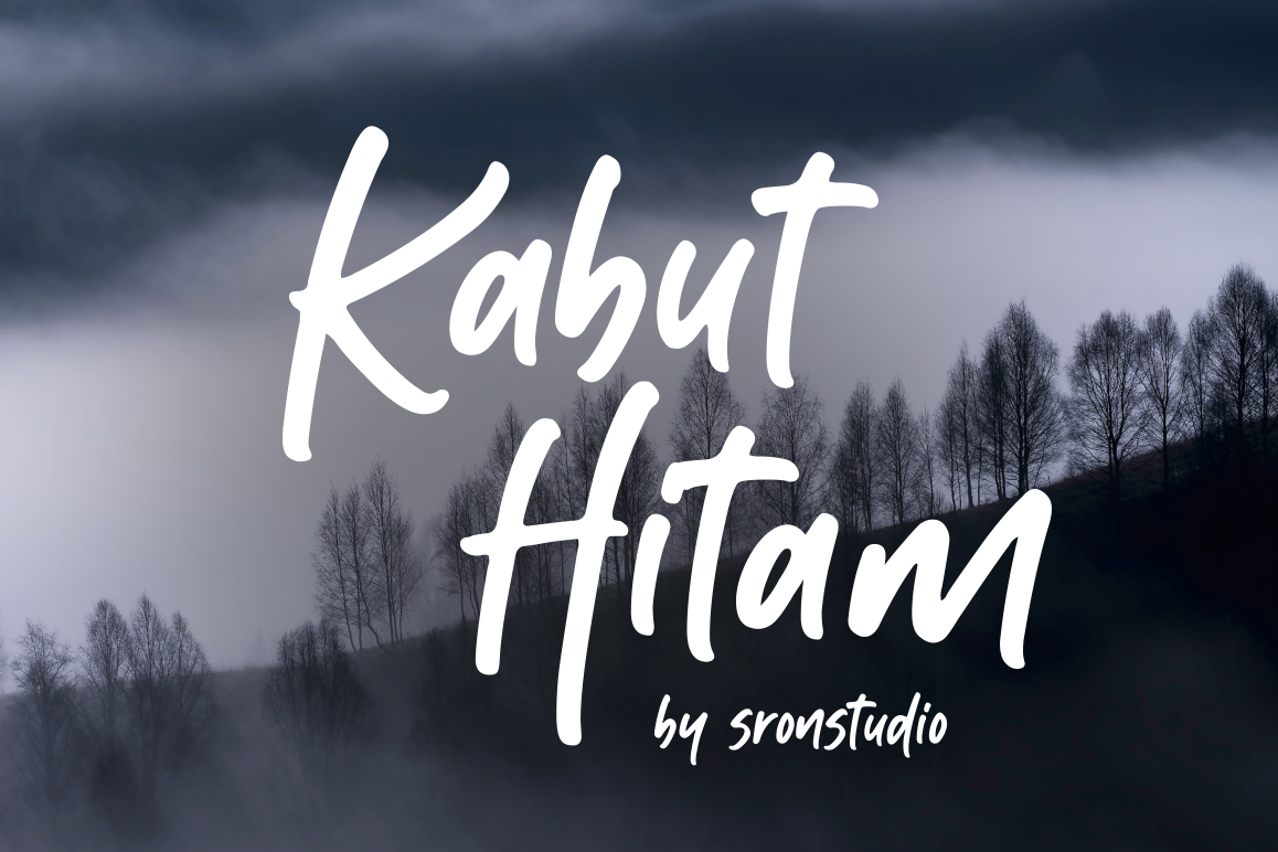 Kabut Hitam - Handwritten Font example image 1