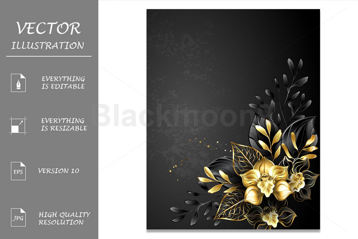 Composition of Black Orchids example image 1