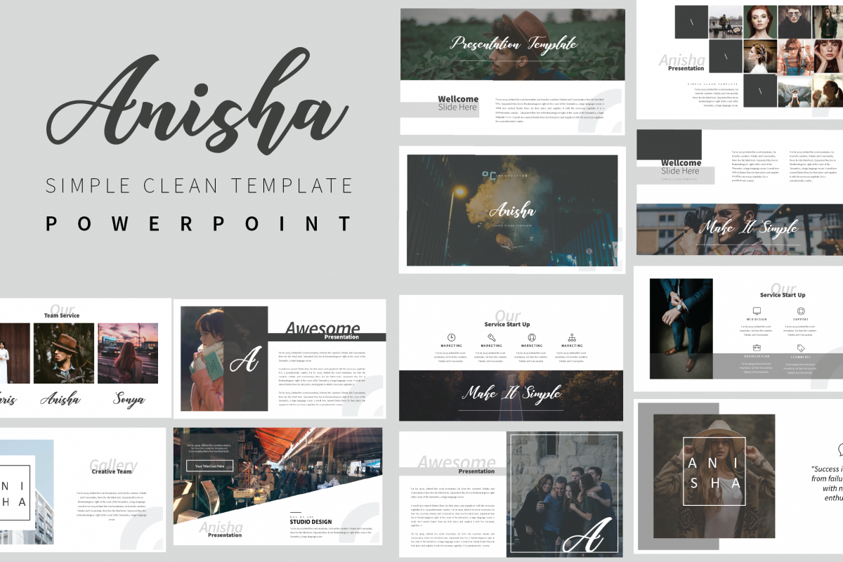 Anisha Simple Clean Template example image 1