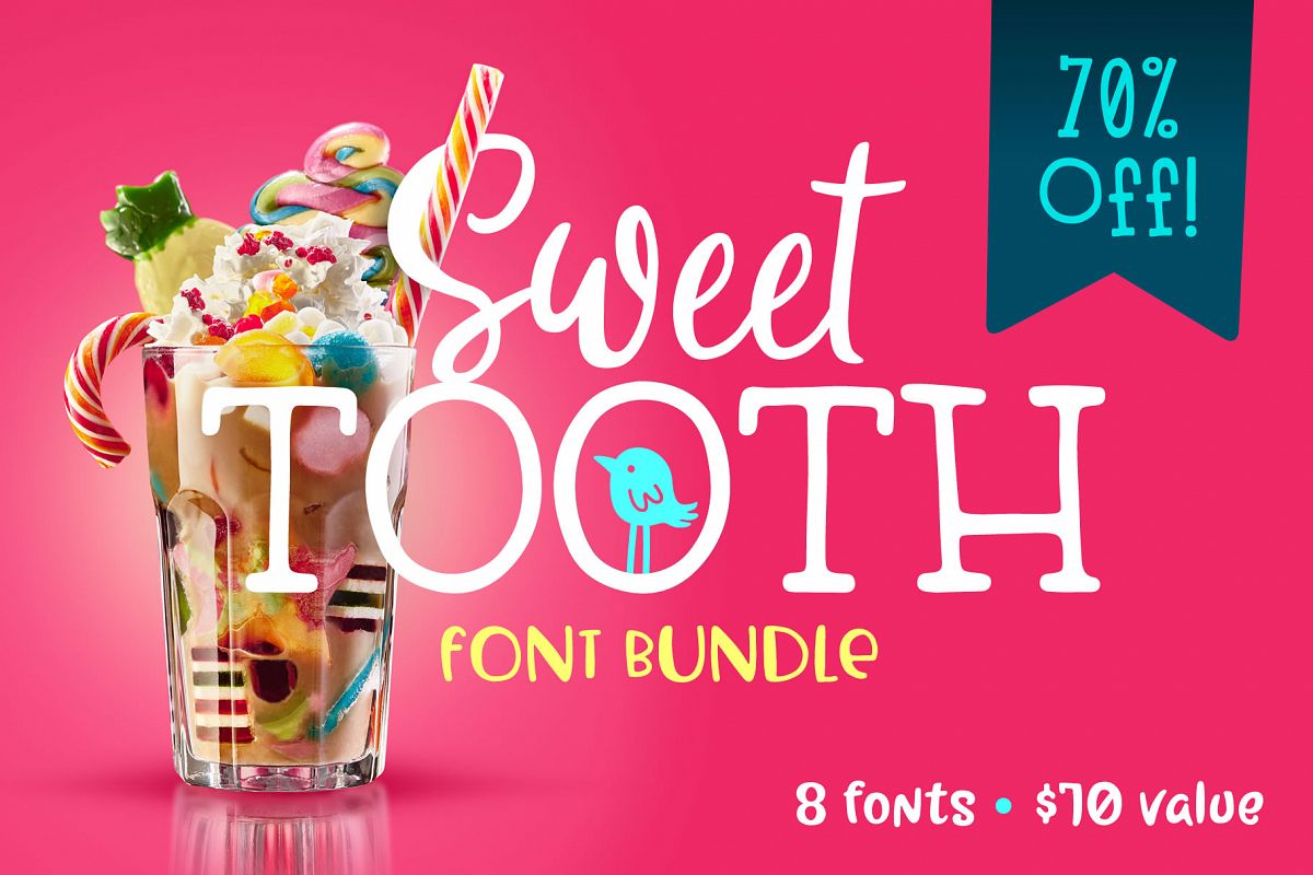 Sweet Tooth Font Bundle example image 1