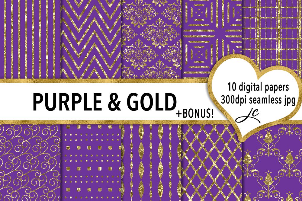 Purple and Gold example image 1