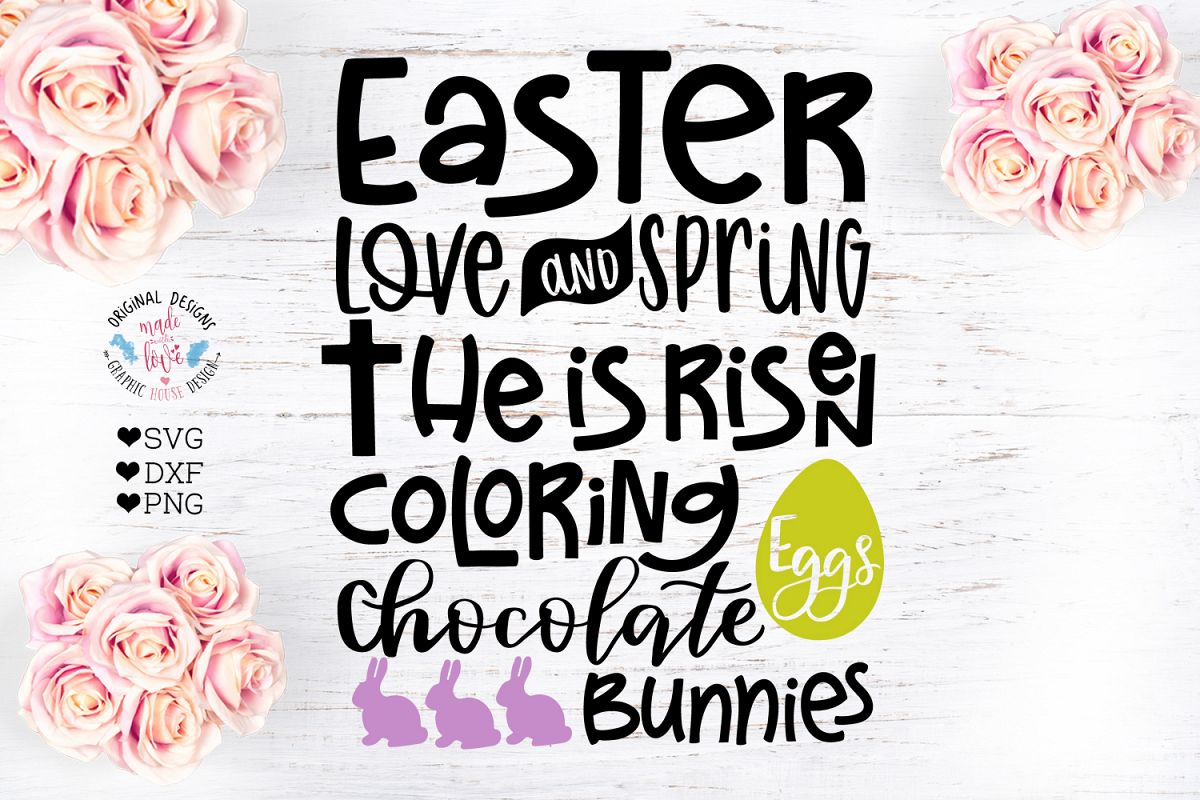 Easter Subway Art Cut File in SVG, DXF and PNG example image 1