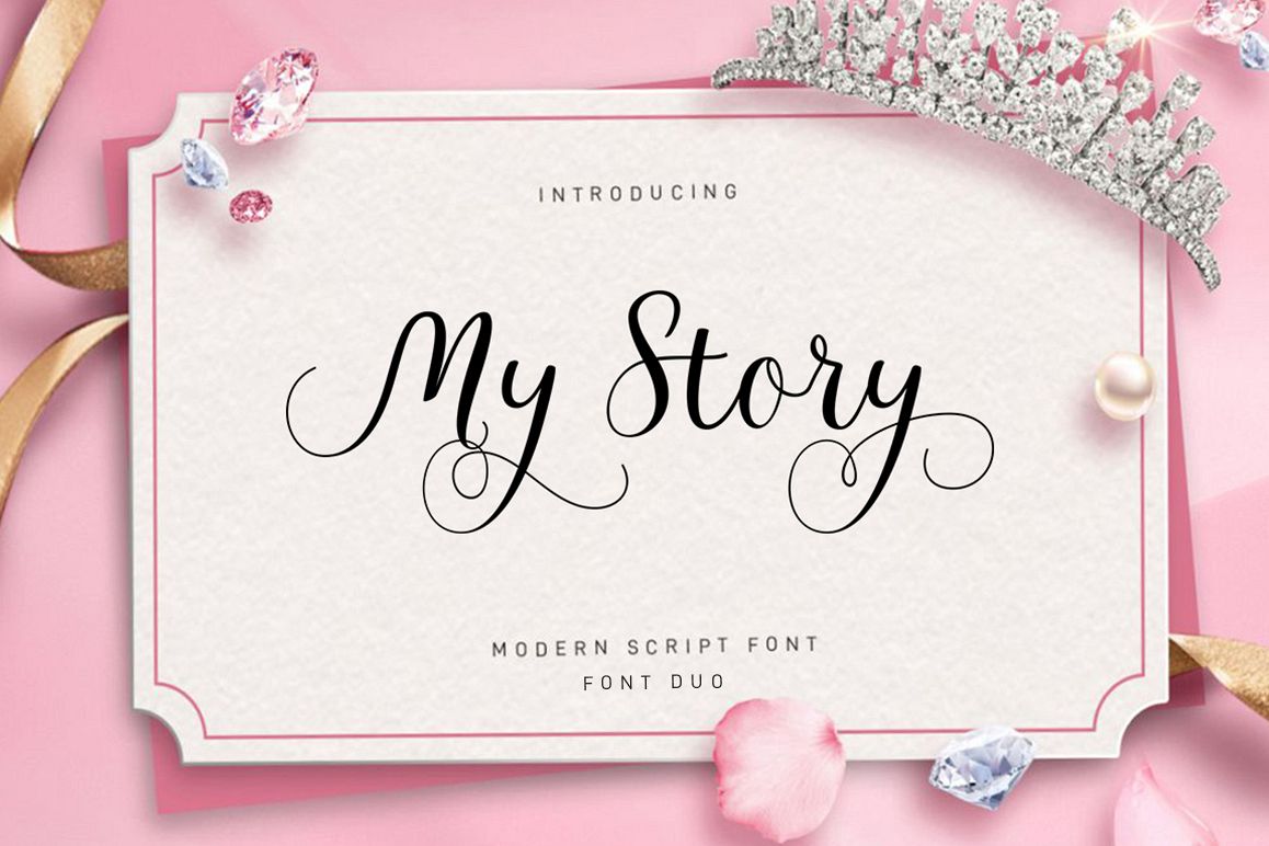 My Story Script Font Duo example image 1