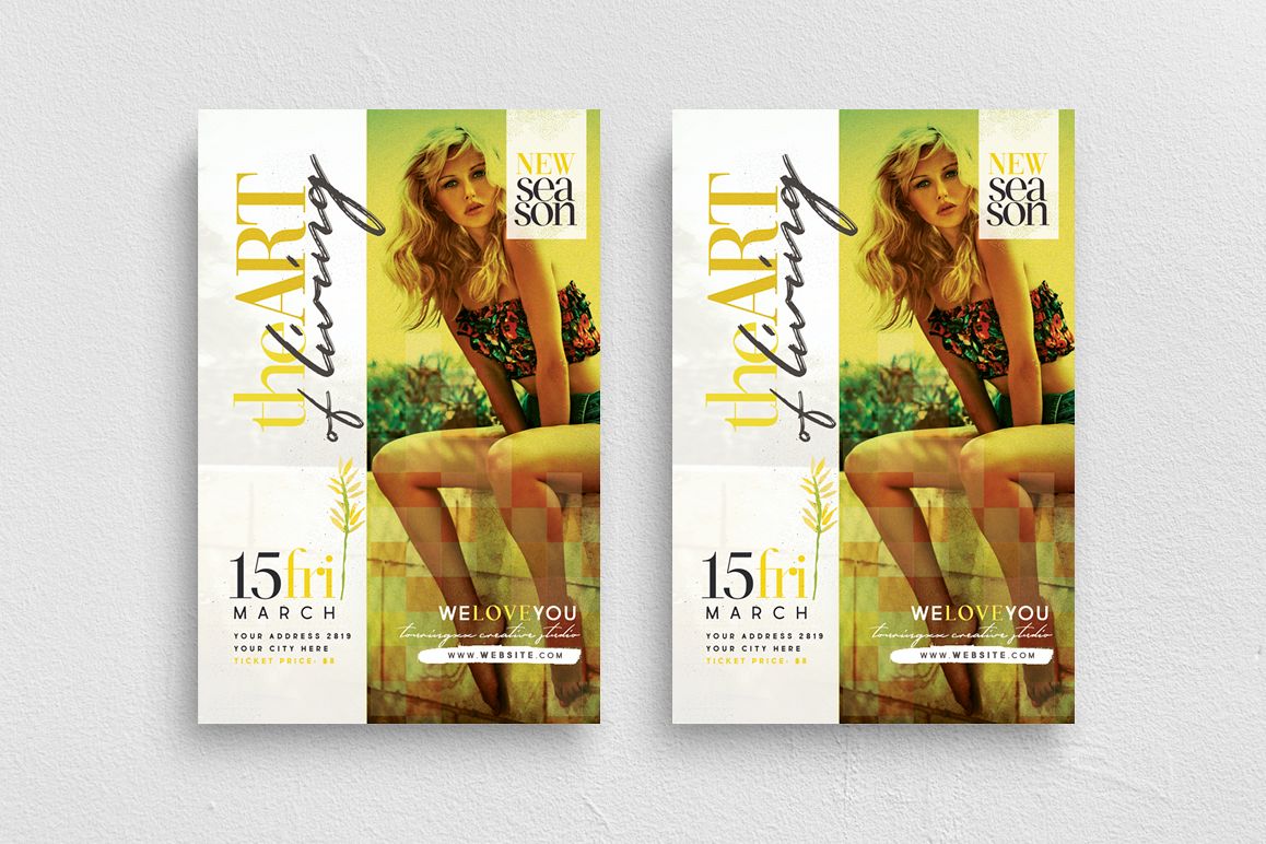 The Art Of Living Flyer Template example image 1