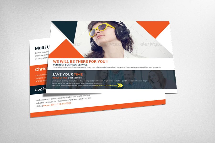 Multi Use Business Postcard Template example image 1