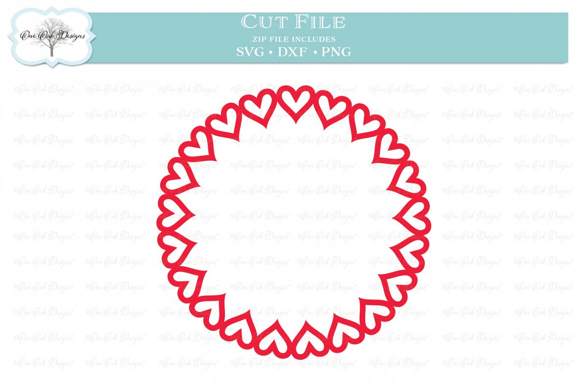 Download Open Heart Circle Monogram Frame 210742 Cut Files Design Bundles