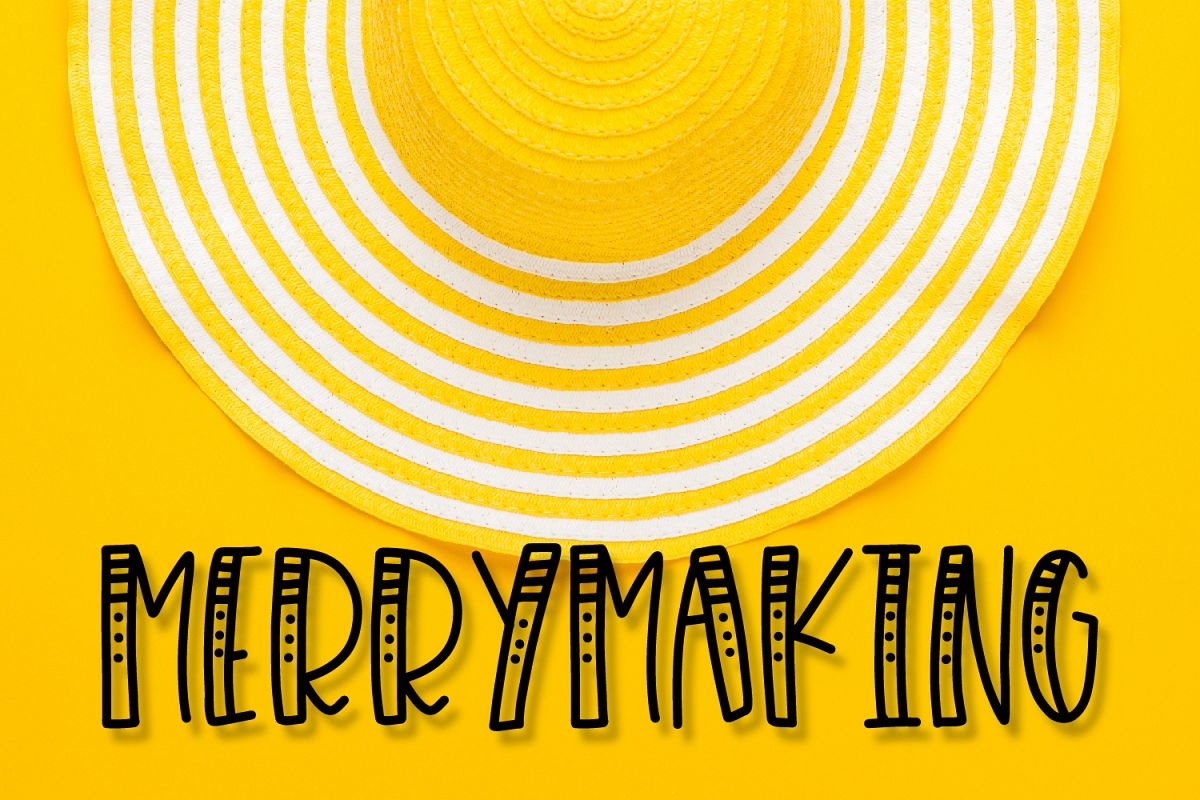 Merrymaking - 4 Styles Font Duo - Handlettered example image 1