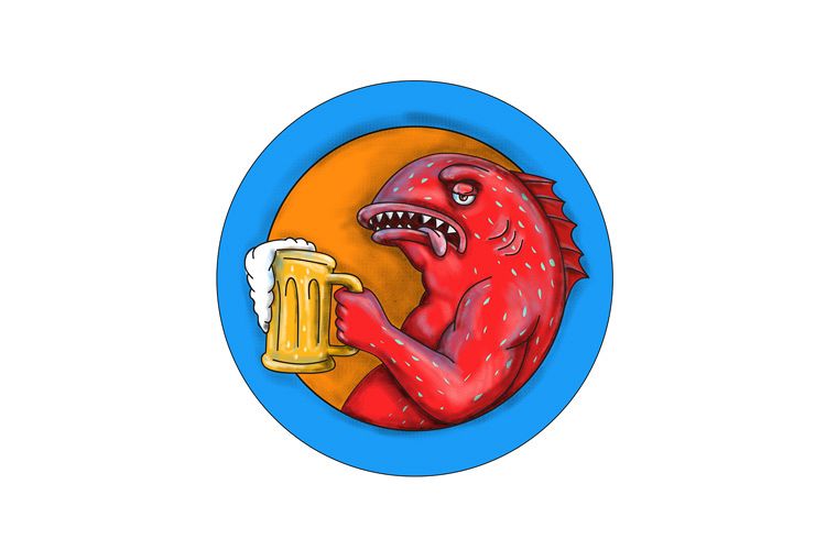 Leopard Coral Grouper Beer Mandala example image 1